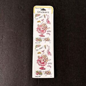 Vintage Suzy's Zoo Stickers Ballerina Mouse  9647 Factory Sealed New